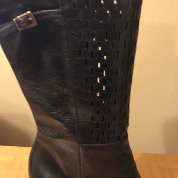 Black leather boot - Picture 4 of 4